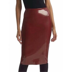 Commando Faux Patent Leather Midi Skirt